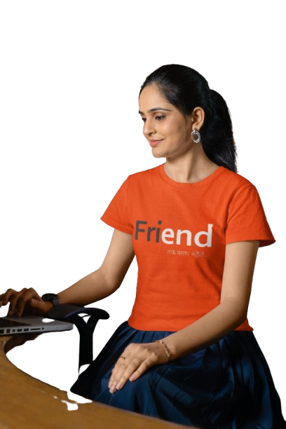 FriEND Black Quote T-Shirt