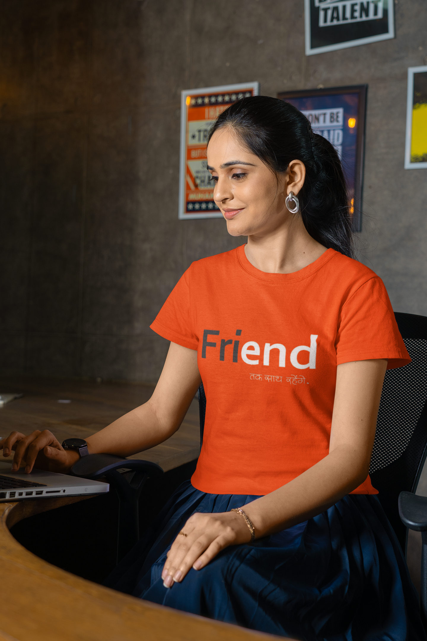 FriEND Black Quote T-Shirt