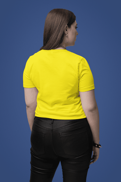 Pd Clori Beauty Butterfly T-Shirt | Minimal Script Graphic Tee | Aesthetic Yellow Cotton T-Shirt