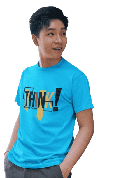 Think Outside the Box Graphic T-Shirt – White