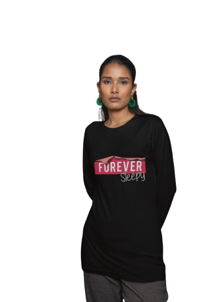 Forever Sleepy Graphic Long Sleeve Shirt