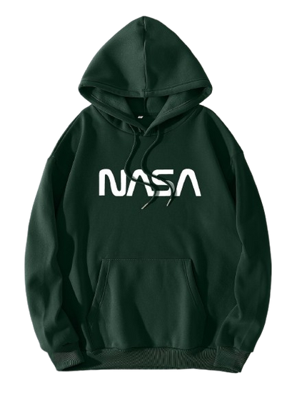 NASA Forest Green Hoodie - Unisex Outerwear