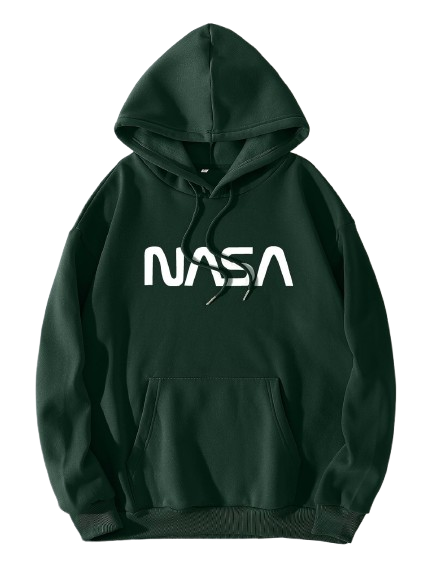 NASA Forest Green Hoodie - Unisex Outerwear