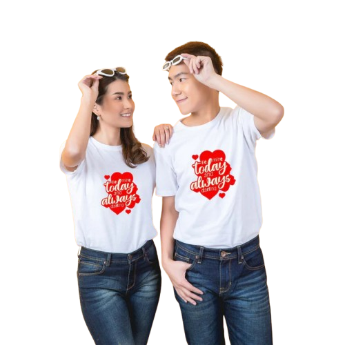 Be Mine Today, Tomorrow, Always – Couple Matching T-Shirts