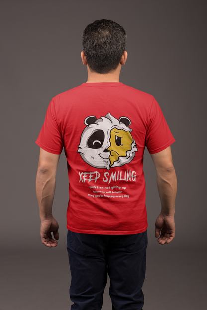 Keep Smiling Graphic Print Men's T-Shirt
