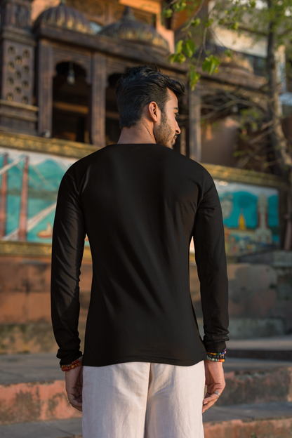 Classic Men's Plain Black T-Shirt