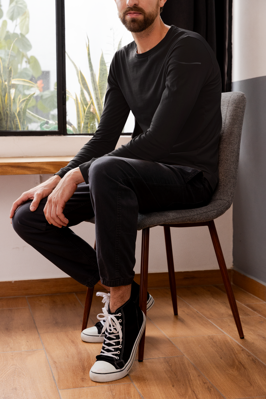 Full Sleeve Black T-Shirt for Men