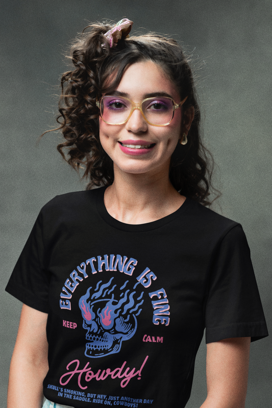 Everything is Fine Cotton Women's Cotton T-shirt