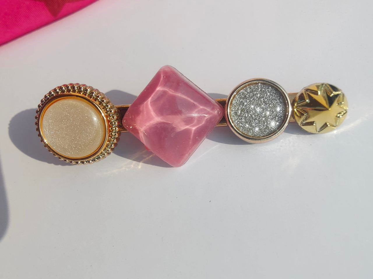 Cute Pink Sparkly Clip - Clori