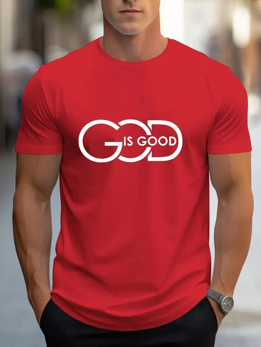 God Is Good – Graphic Red T-Shirt