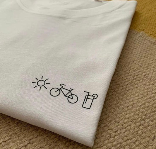 Minimal Sun Cycle Drink Graphic T-Shirt – Everyday Lifestyle Tee