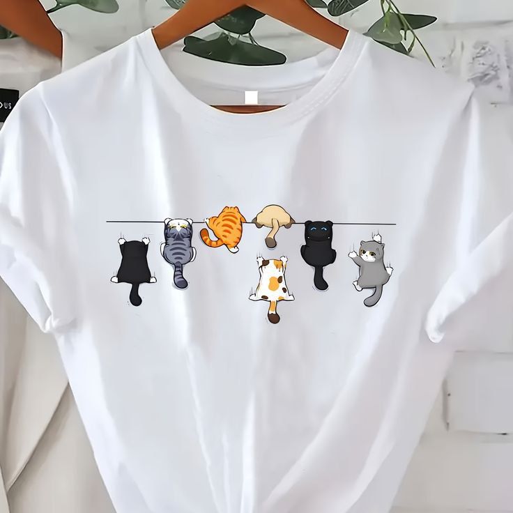 Minimal Graphic White T-Shirt for Women
