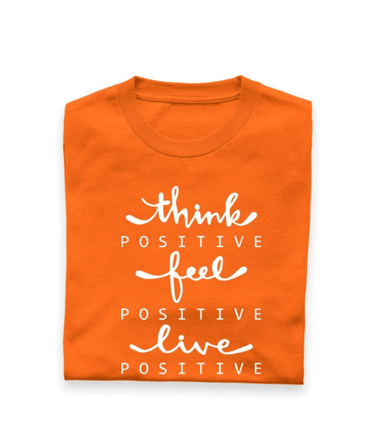 Think Feel Live Graphic Print Men’s T-Shirt – Casual Cotton Wear