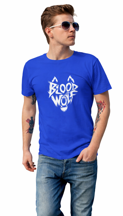 Pd Clori Blood Wolf Graphic Orange T-Shirt