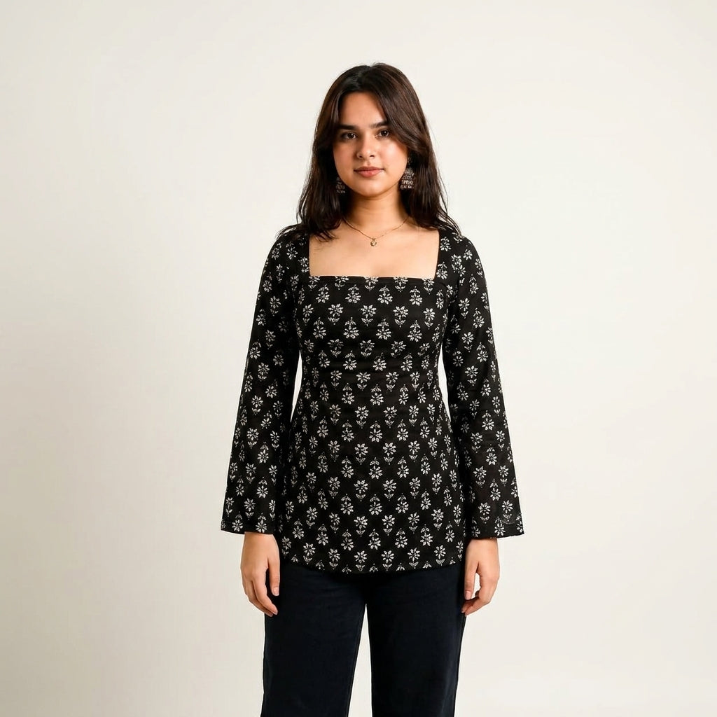 Marigold Square Kurti image 1