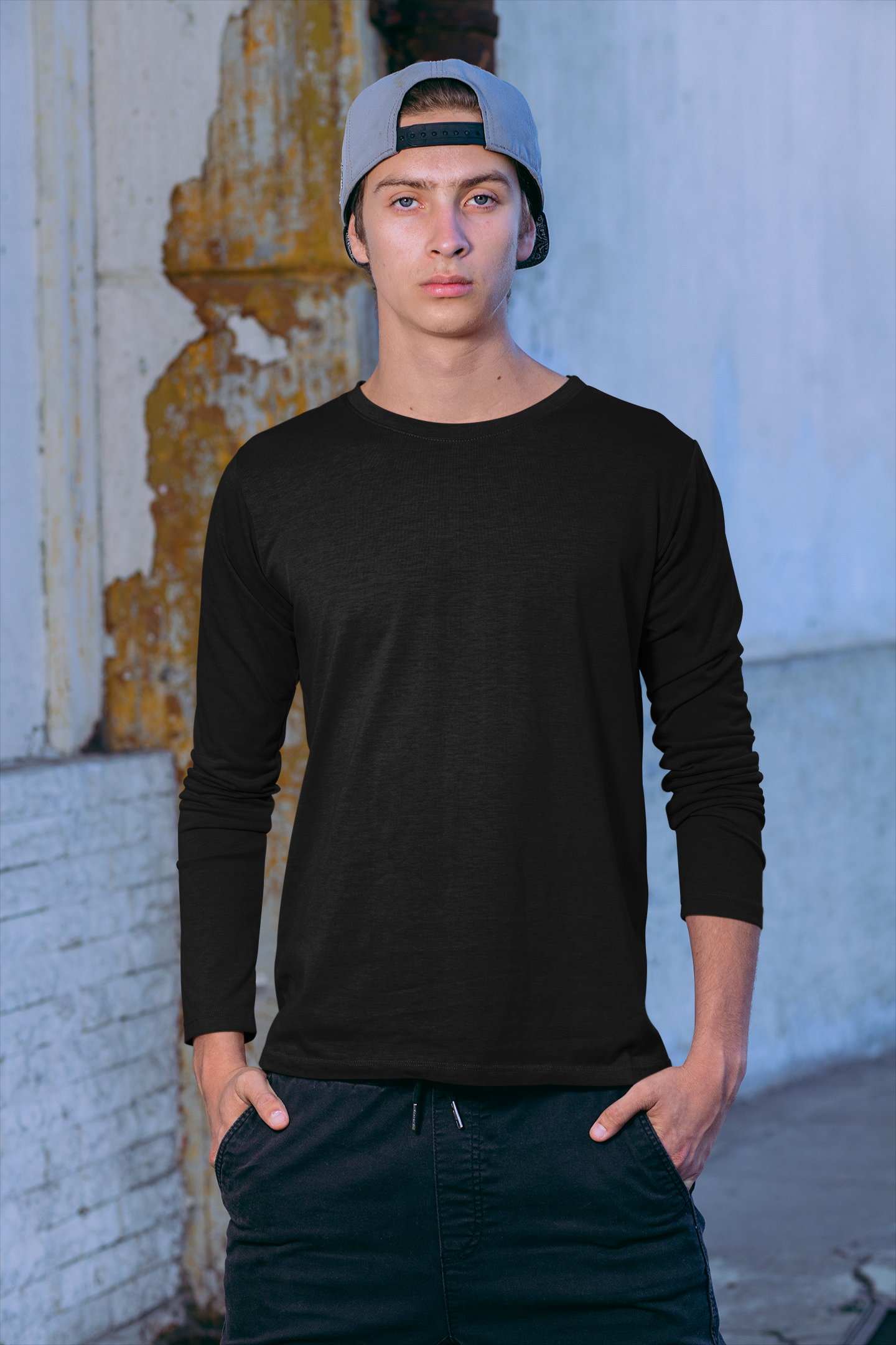 Full Sleeve Black T-Shirt for Men