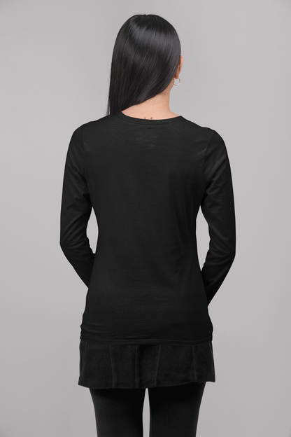 Women's Cotton T-Shirt, Black