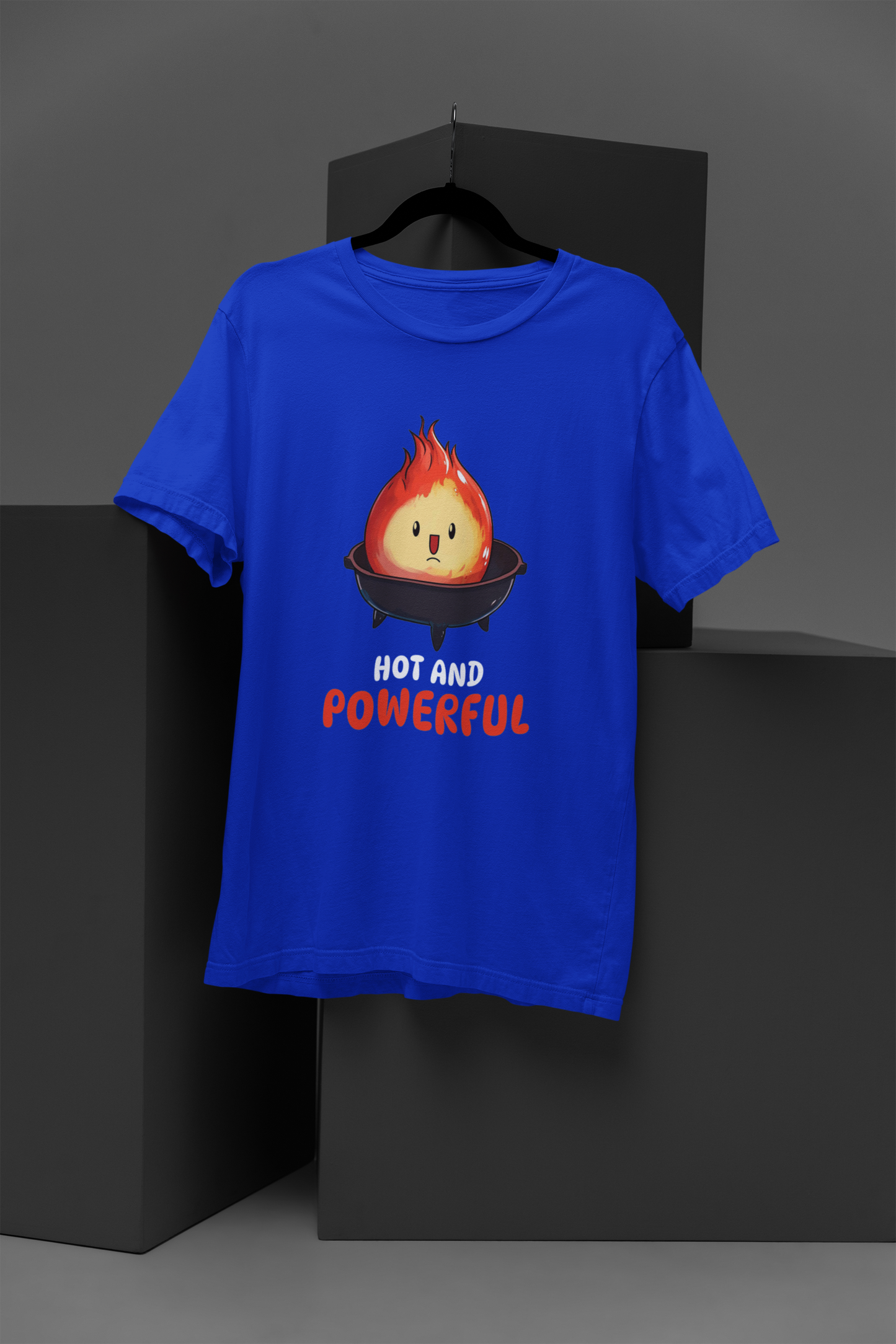 Hot and Powerful Flame Graphic Print Women’s T-Shirt – Bold Cotton Casual Tee