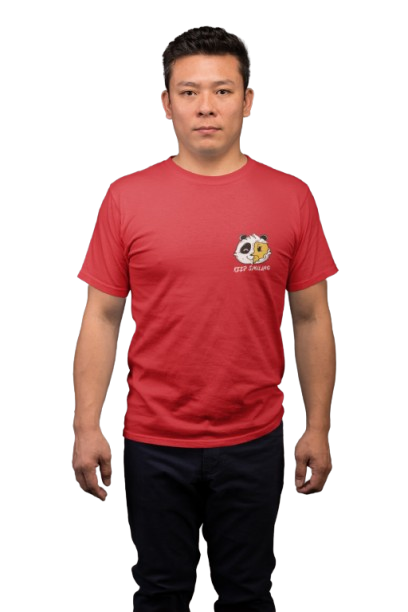Keep Smiling Graphic Print Men's T-Shirt