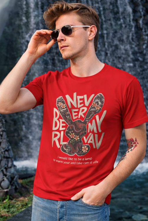 Never Be My Rival – Graphic Blue T-Shirt