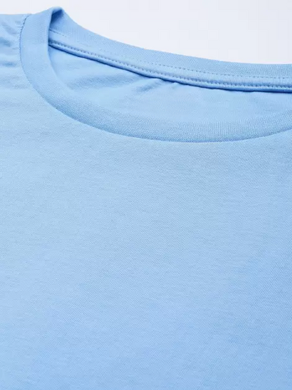Basic Plain Regular Women's Cotton T-shirt