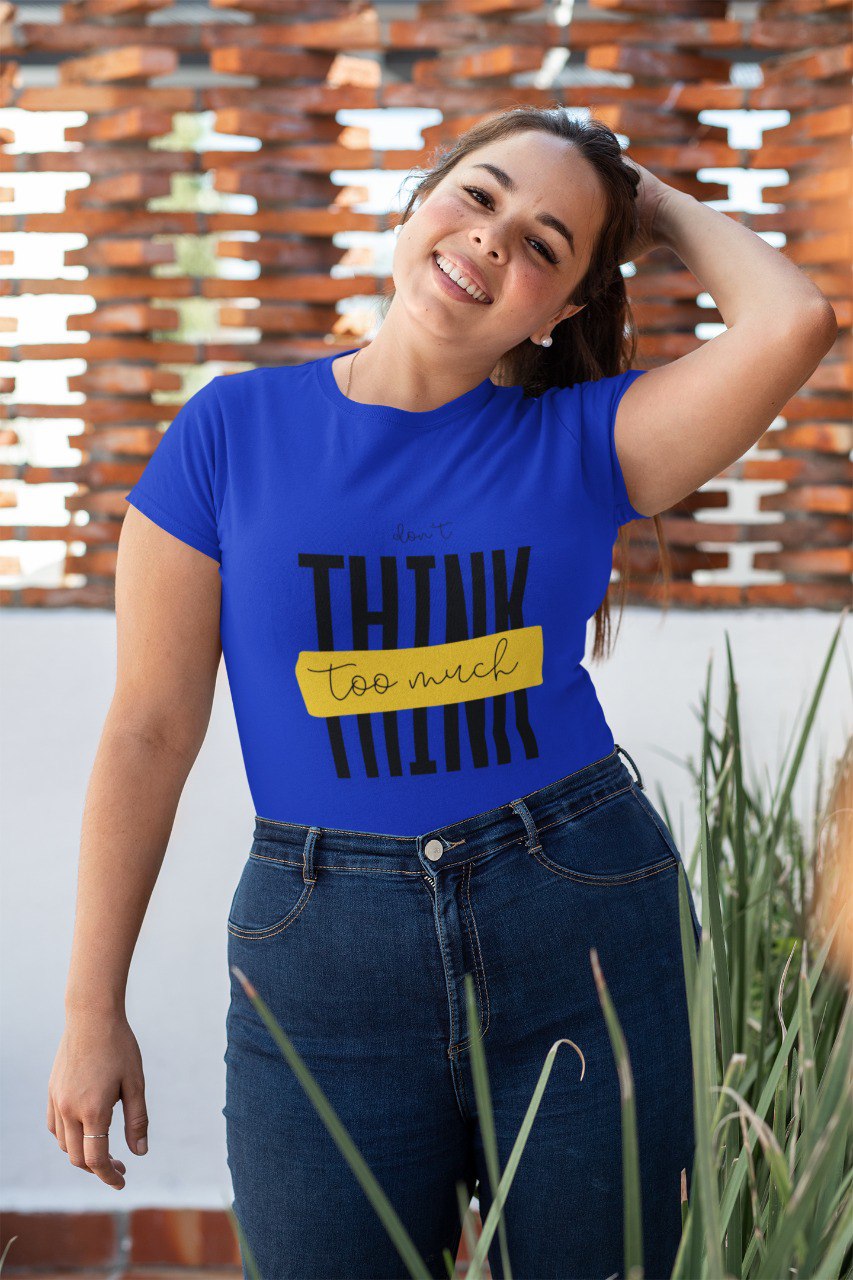 Think Too Much – Graphic Red T-Shirt