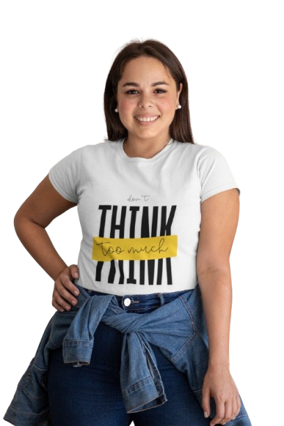 Think Too Much – Graphic Red T-Shirt