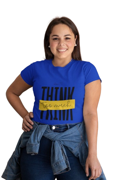 Think Too Much – Graphic Red T-Shirt