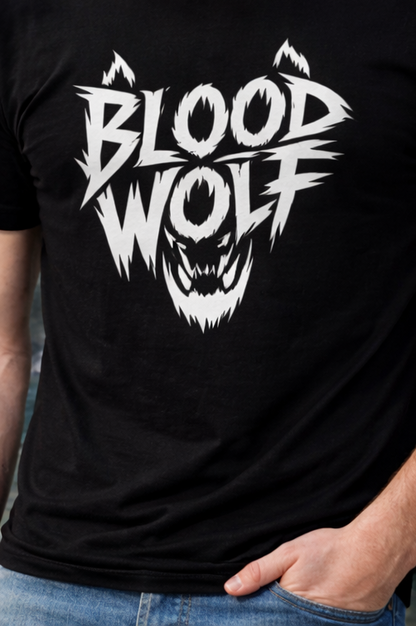 Pd Clori Blood Wolf Graphic Orange T-Shirt