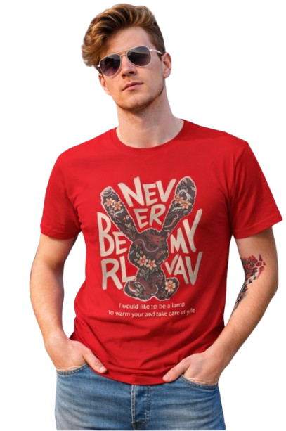 Never Be My Rival – Graphic Blue T-Shirt