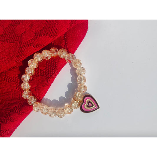 Heart Sparkling Crystal Bracelet - Clori