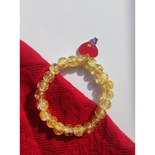 Red Heart Sparkling Crystal Bracelet - Clori