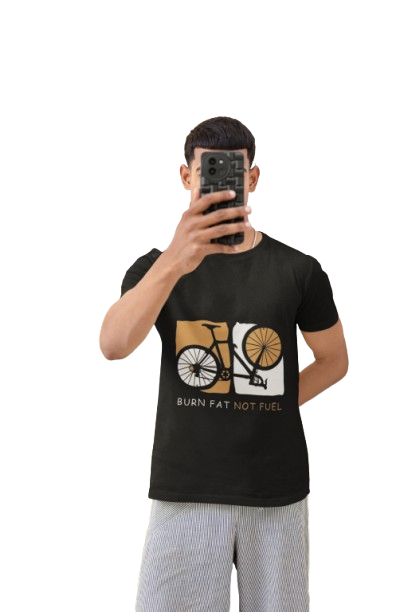 Burn Fat Not Fuel Graphic Print Men's T-Shirt