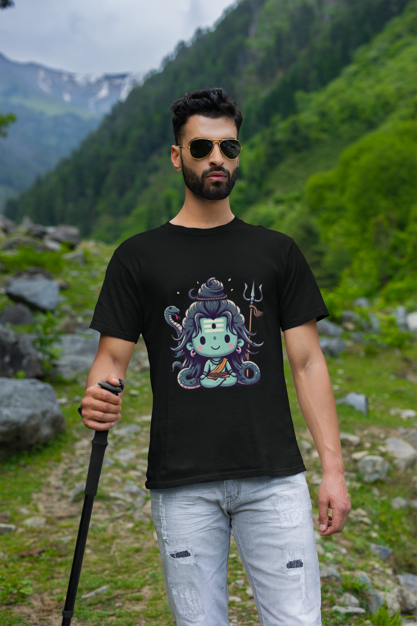 Bhole Graphic Print Men’s T-Shirt