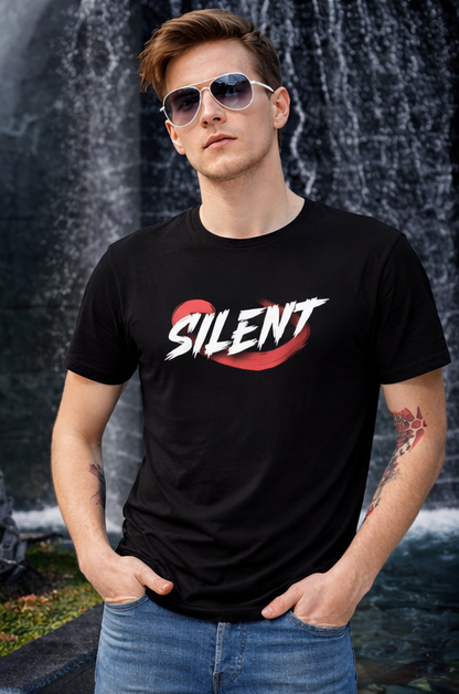 Pd Clori Silent Graphic Black T-Shirt
