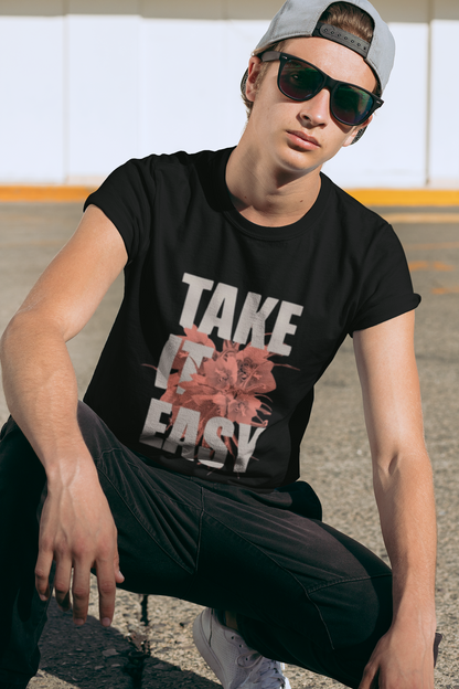 Take It Easy Graphic Print Men’s T-Shirt