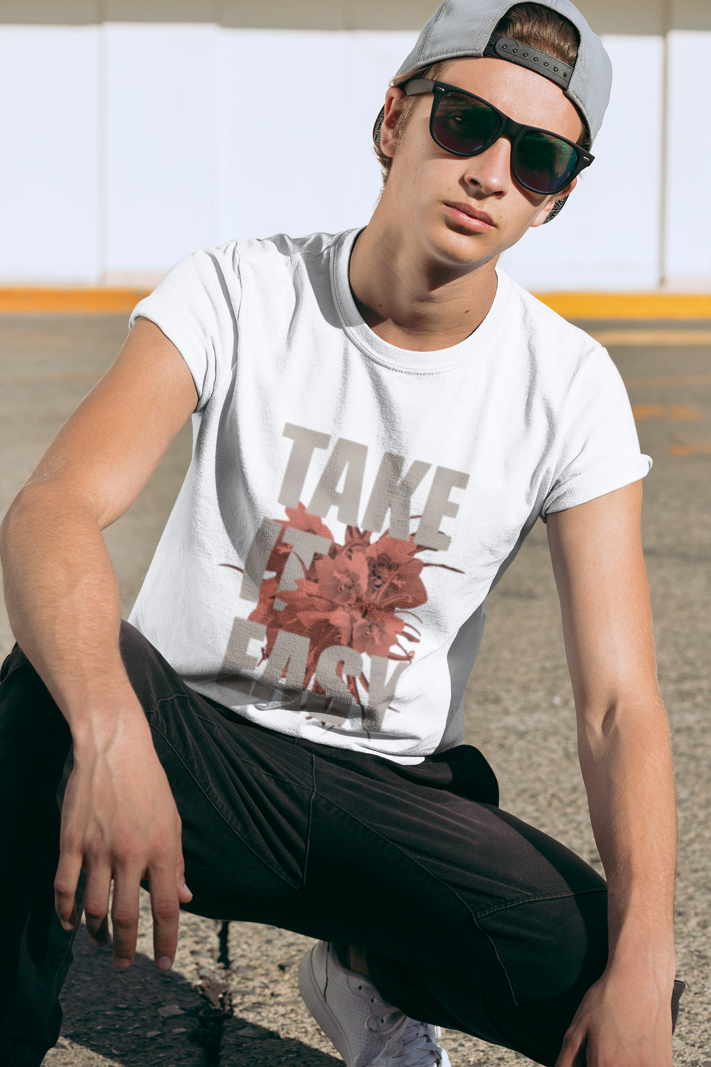 Take It Easy Graphic Print Men’s T-Shirt