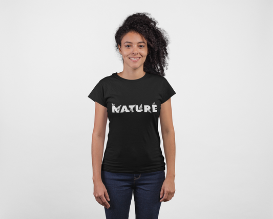 PD CLORI Women's Cotton Casual T-Shirt with Nature Graphic Print