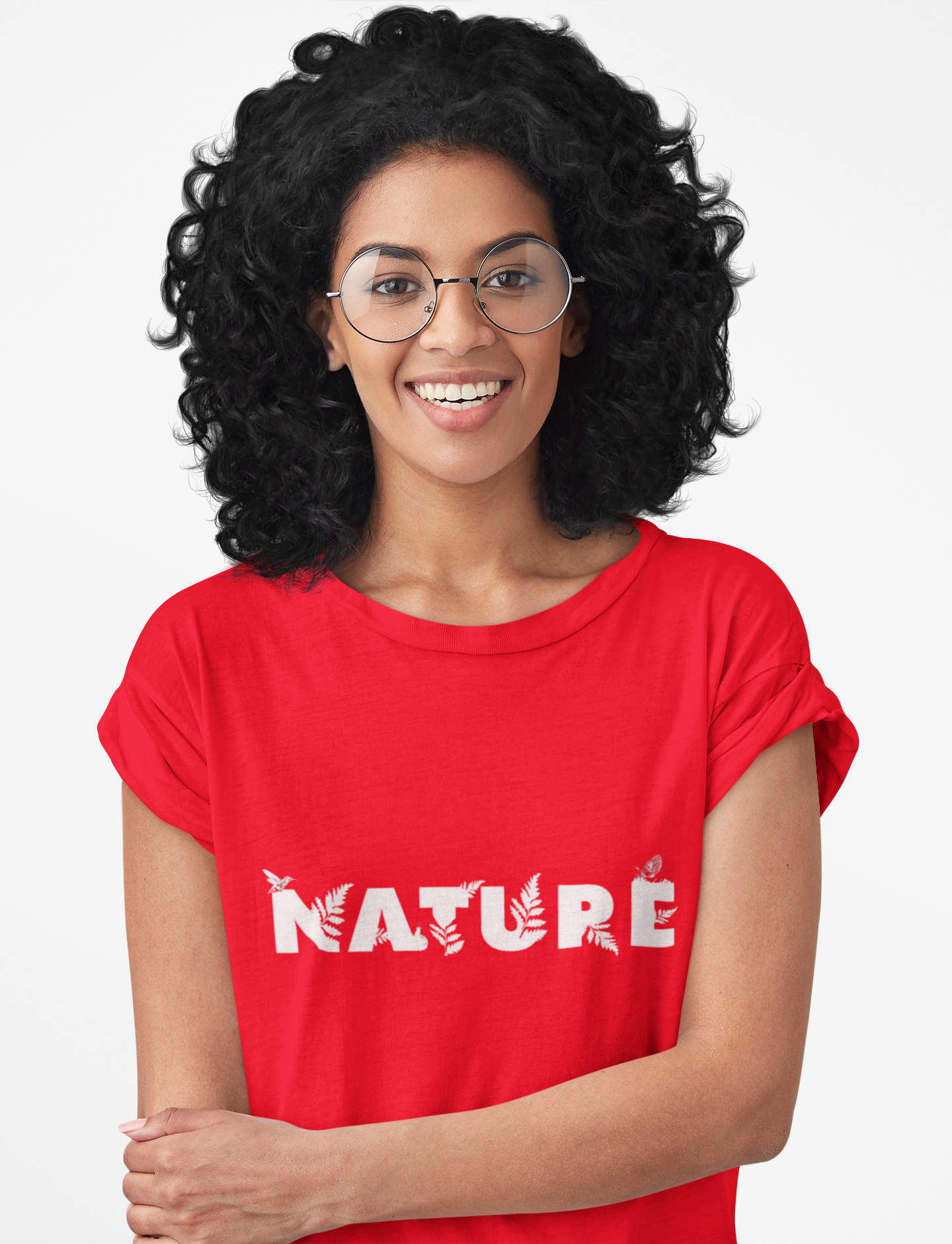 PD CLORI Women's Cotton Casual T-Shirt with Nature Graphic Print