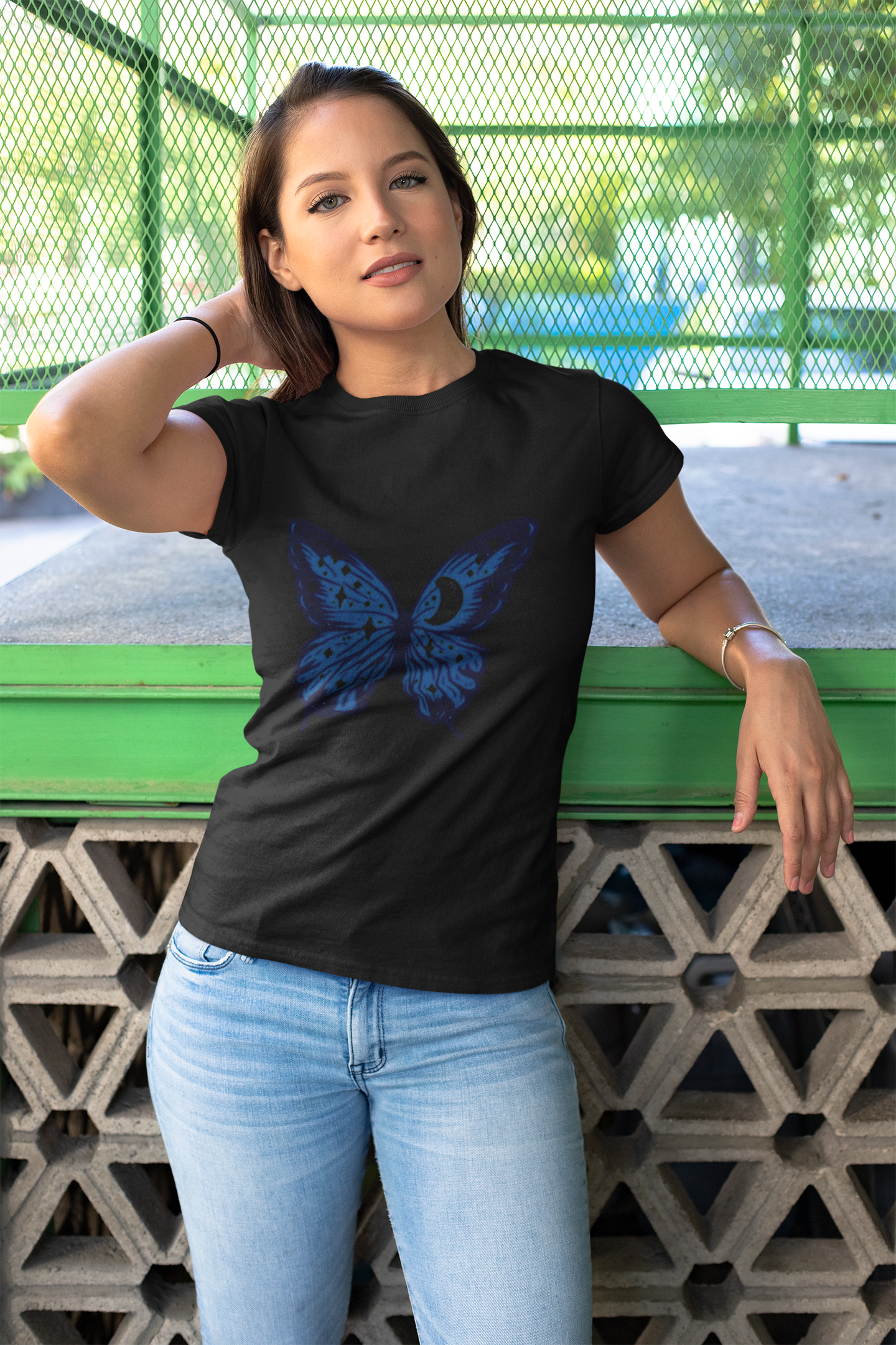 Butterfly Graphic Print Women's T-Shirt