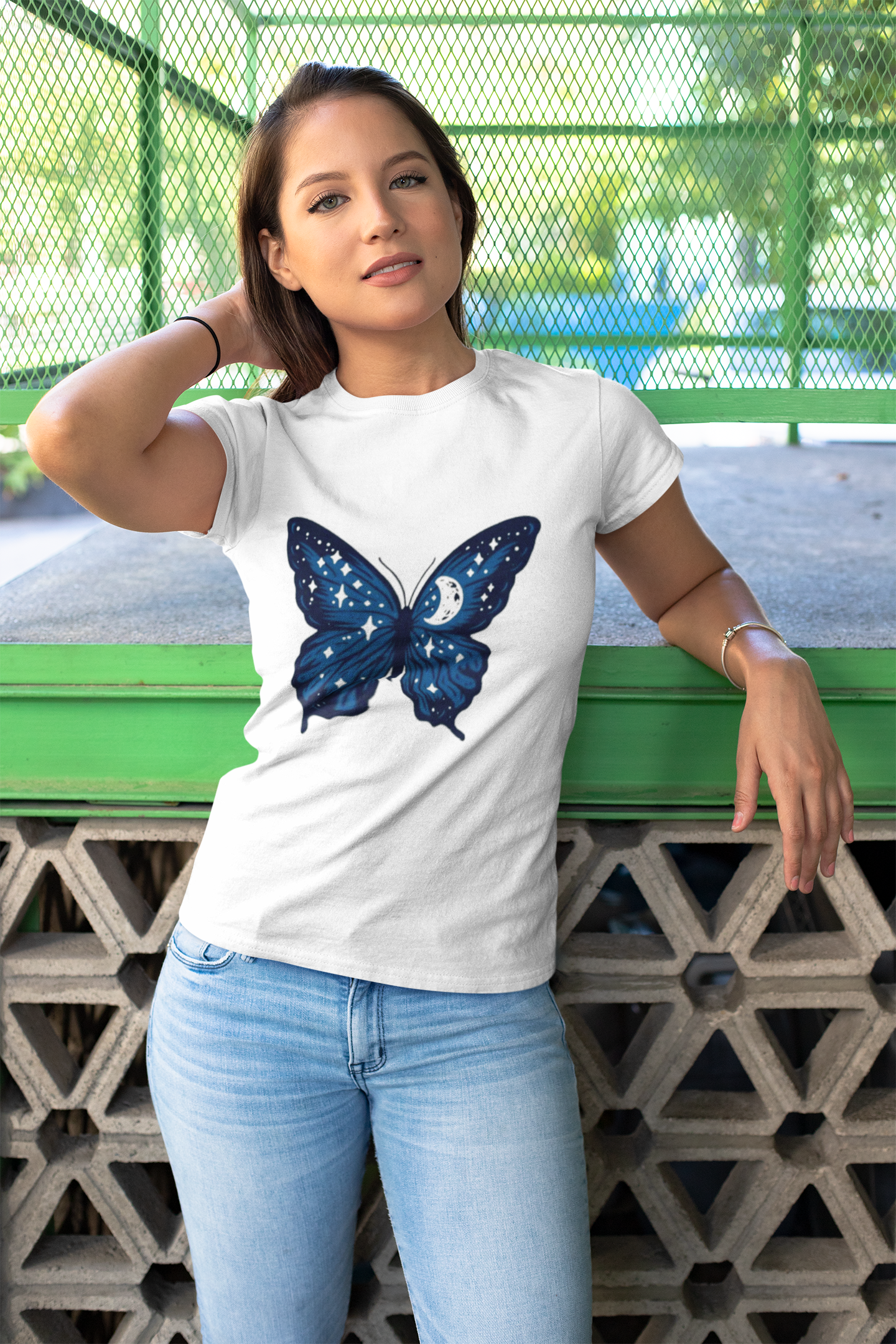 Butterfly Graphic Print Women's T-Shirt