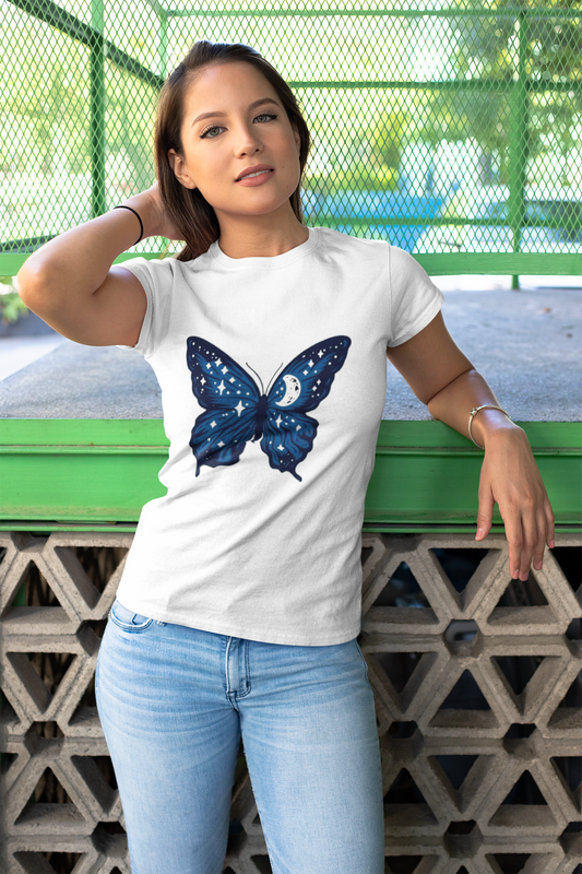 Butterfly Graphic Print Women's T-Shirt
