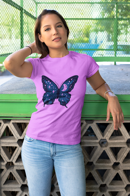 Butterfly Graphic Print Women's T-Shirt