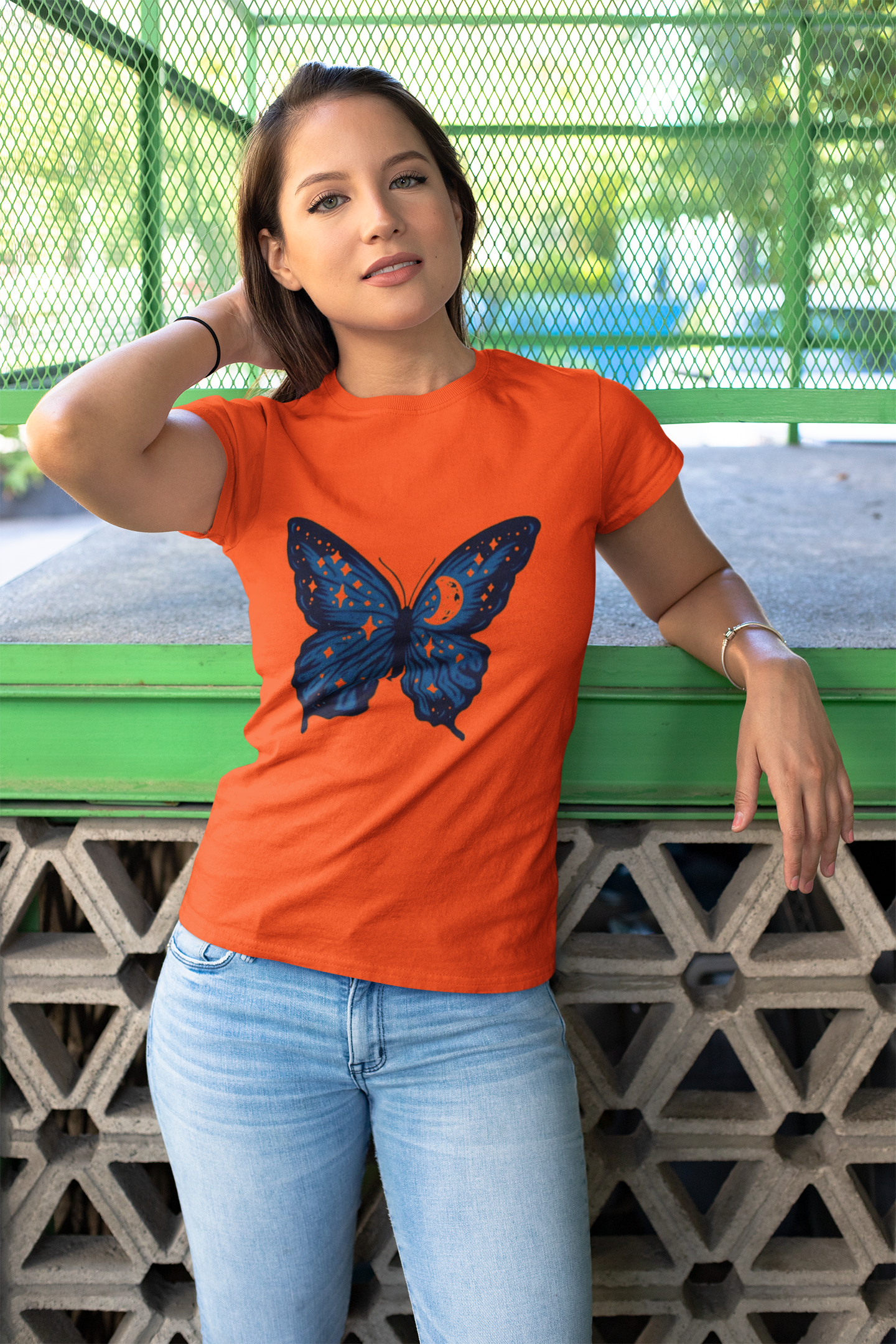 Butterfly Graphic Print Women's T-Shirt