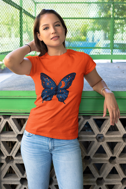 Butterfly Graphic Print Women's T-Shirt