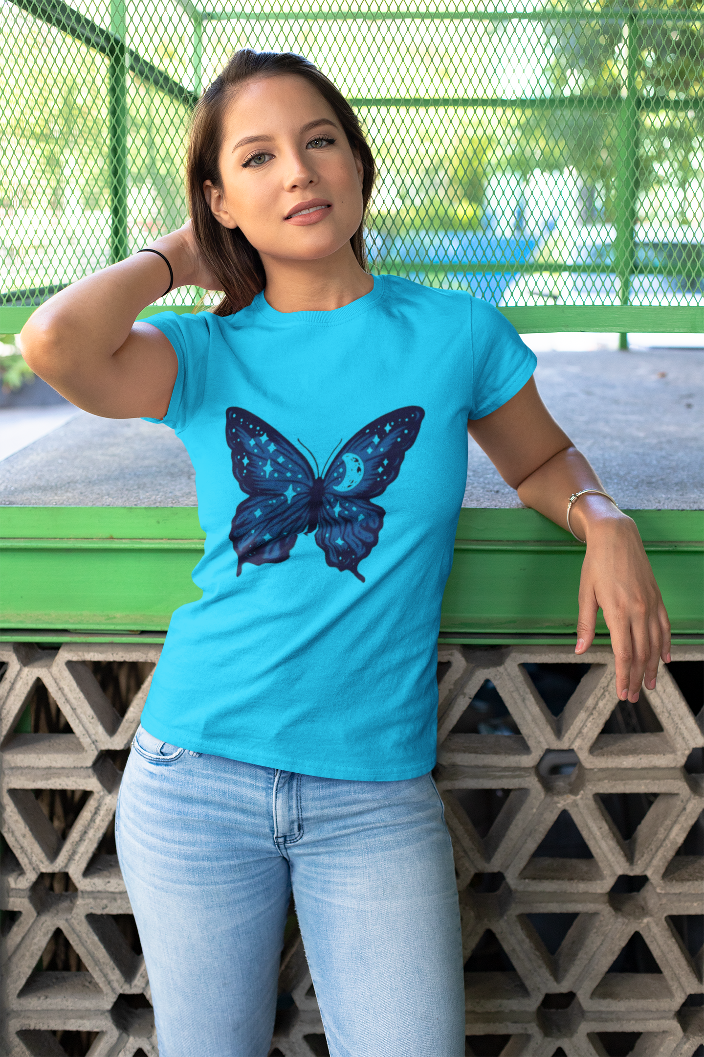 Butterfly Graphic Print Women's T-Shirt