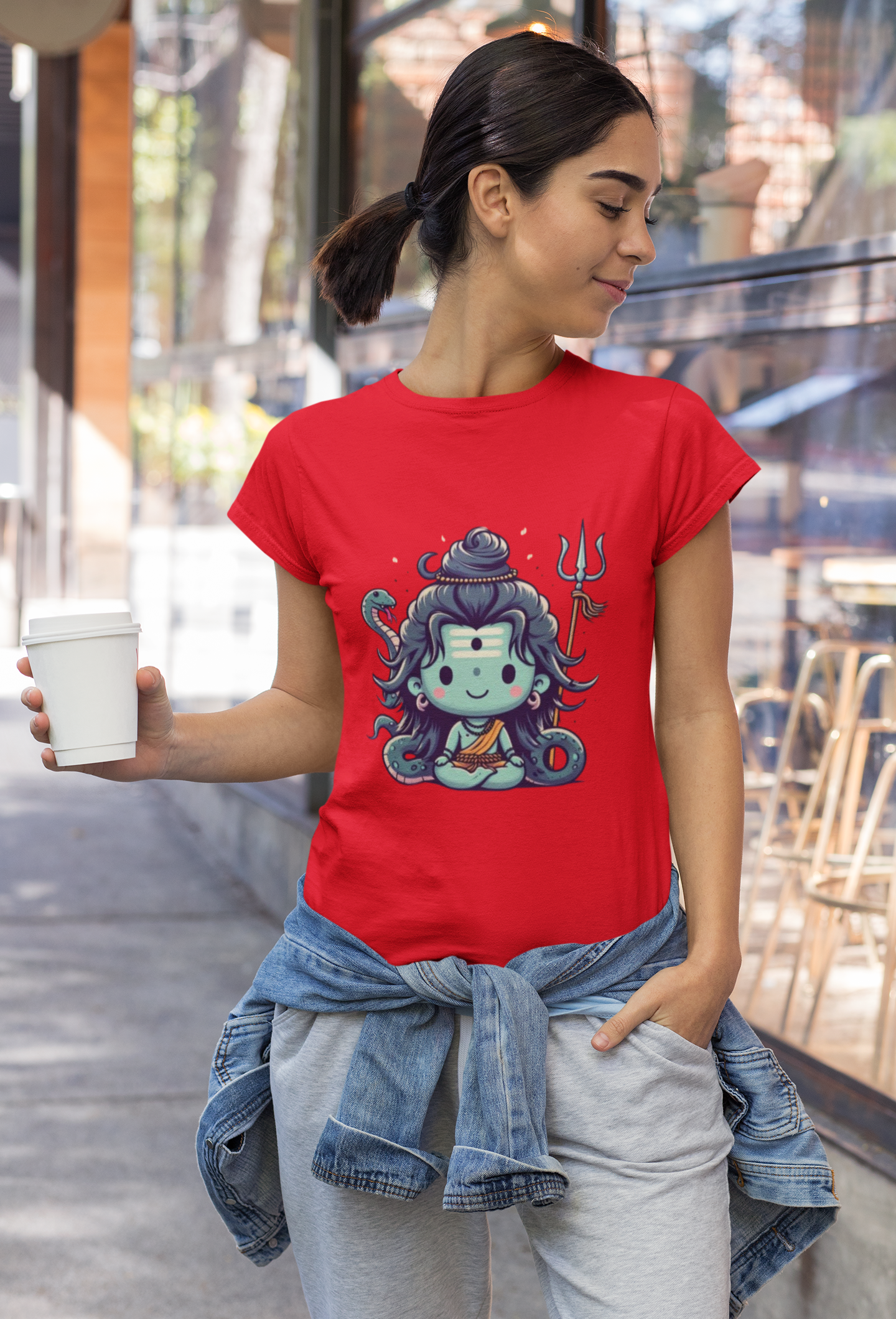 Bhole Graphic Print Women’s T-Shirt