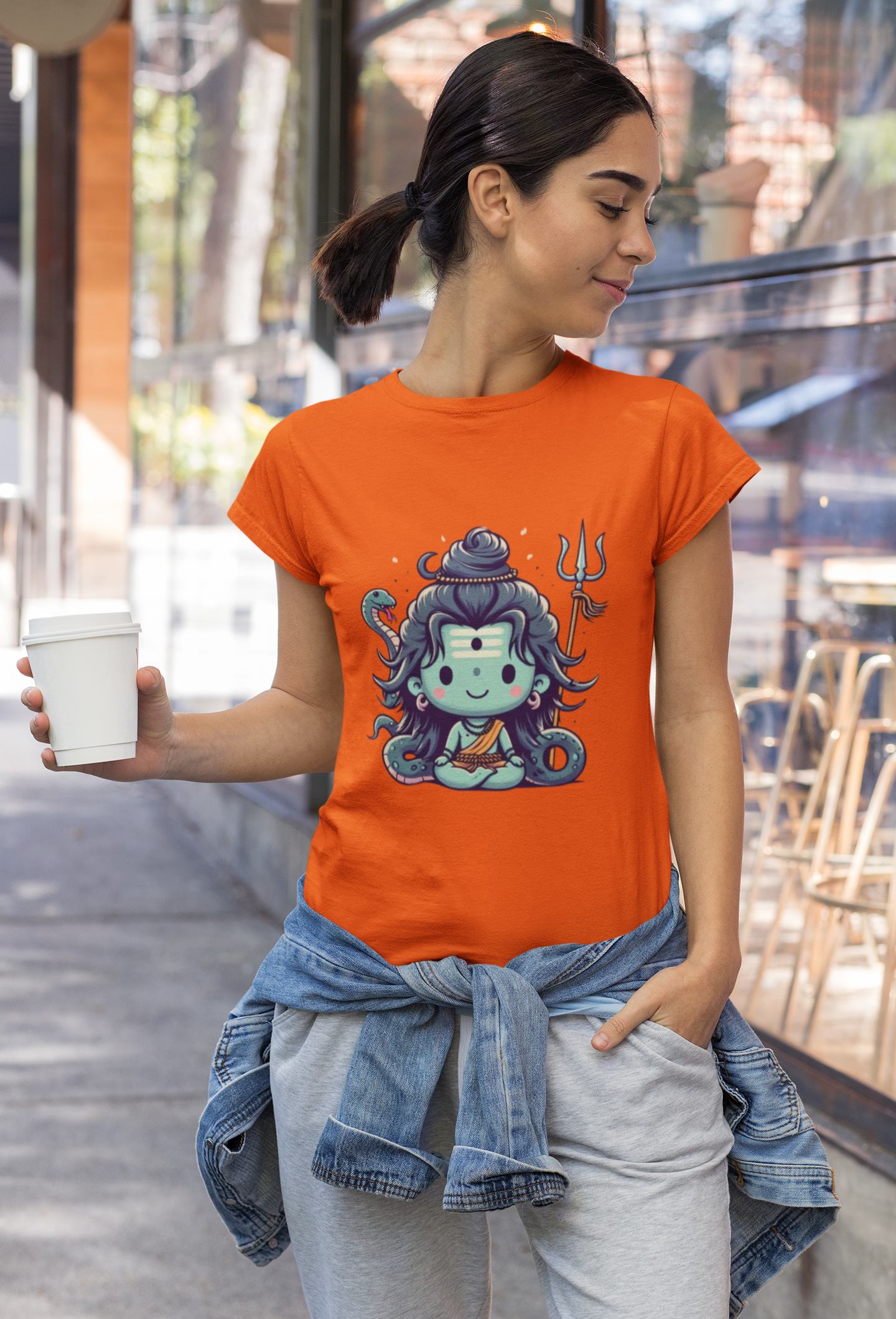 Bhole Graphic Print Women’s T-Shirt