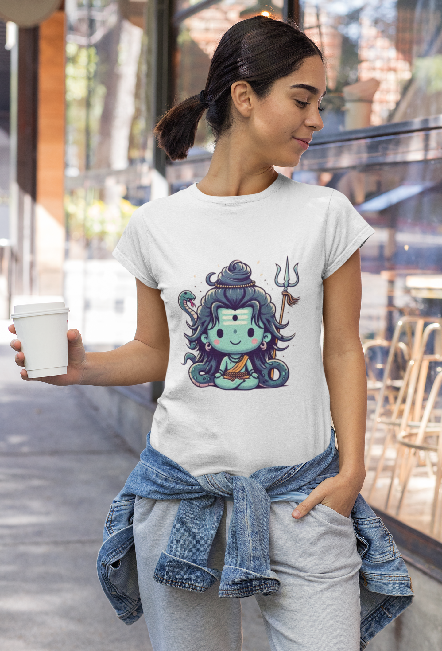 Bhole Graphic Print Women’s T-Shirt