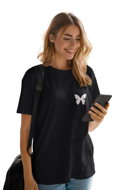 Butterfly Graphic Print Women's T-Shirt